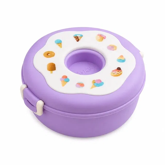 Donut Shape Plastic Lunch Box 1400 ml