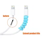 Immutable 16 Pieces Mobile Charging Cable & Earphones Wire Protector Cable Protector 