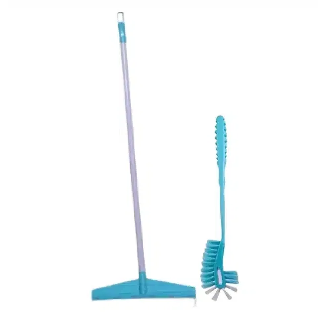 Shagun Toilet Brush with Floor Wiper [16"]