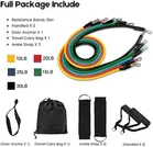 Gym Power Resistance Band Set for Workout, Multicolor, Pack of 11