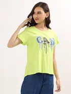 Round Neck Printed T-Shirt for Women 