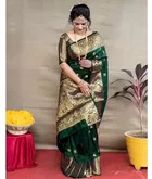 Cotton Jacquard Embroidery Saree for Women 