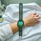 Silicone Strap Square Analog Watch for Men 