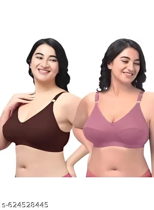 Full Coverage Everyday Bra for Women (, 40A), Pack of 2 (Multicolor, 30B)