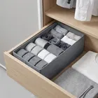 Wardrobe Clothes Organizer, Nonwoven Fabric Durable with 6 Grids partition 32*15*10cm