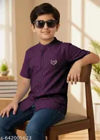 Embroidered Polycotton Short Sleeve Polo for Boys 