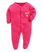 Hosiery Cotton Printed Rompers for Kids, Multicolor, Pack of 3 