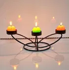 Metal Decorative Moroccan-Style Candle Holder 