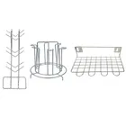 Stainless Steel Cup Stand & Glass Holder with Utensil Holder 