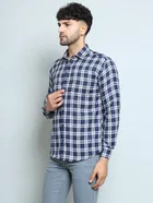 Full Sleeves Checked Shirt for Men 