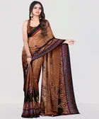 Crepe Printed Saree for Women 