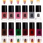 Banetion Long Stay High Glossy Matte Finish Nail Paint, Pack Of 12
