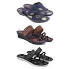 Combo of Slippers with Heels & Flats for Women 