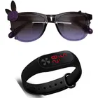 UV Protected Sunglass with Digital Watch for Boys & Girls 
