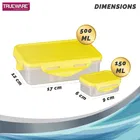 Plastic 2 Containers Lunch Box for Kids 