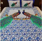 Cotton Queen Bedsheet with 2 Pillow Cover 