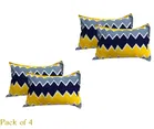 Grover Zig Zag Pillow Covers Pack of 4 Yellow Abstract