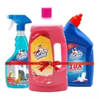 Captain Shine Floor Cleaner 1 L (Floral) + Captain Shine Toilet Cleaner 500 ml + Captain Shine Glass Cleaner 500 ml