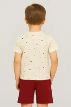 Cotton Blend Printed Clothing Set for Boys 