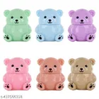 Teddy Bear Shape Lip Gloss, Multicolor, Pack of 1
