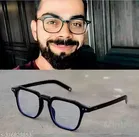 UV Protected Squar Shape Plastic Sunglasses for Men & Women, Transparent