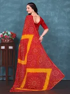 Georgette Printed Saree for Women 