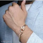 Gold Trishula Bracelet for Men