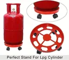 Plastic LPG Gas Cylinder Trolley With Heavy Duty Wheels 