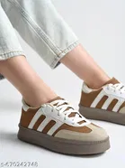 Solid Synthetic Slip-on Sneakers 