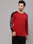 Men's Printed Round Neck T-shirt 