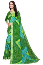 कानूड़ा फैंसी विमेंस जॉर्जेट फ्लावर प्रिंटेड साड़ी 