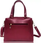 PU Solid Satchel Bag for Women