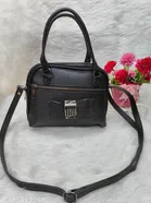 PU Sling Bag for Women (Black)