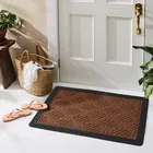 Rubber Doormat, Brown 