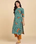 Crepe Printed Women's Kurta with Pant Set 