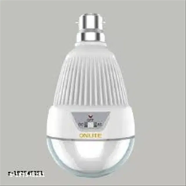 Mini Rechargeable Emergency Light Bulb (White, 15 W)
