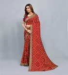 Georgette Printed Saree for Women 