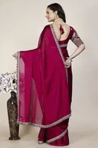 Chiffon Woven Design Saree for Women 