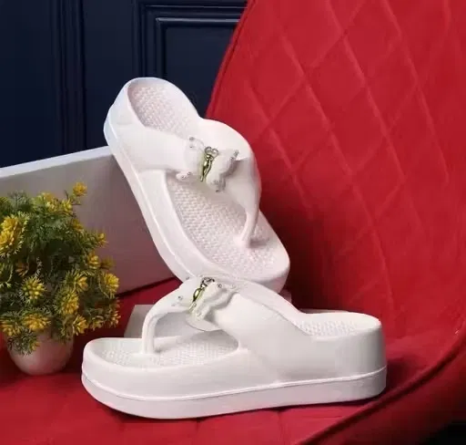 Slippers for Women, White (4)