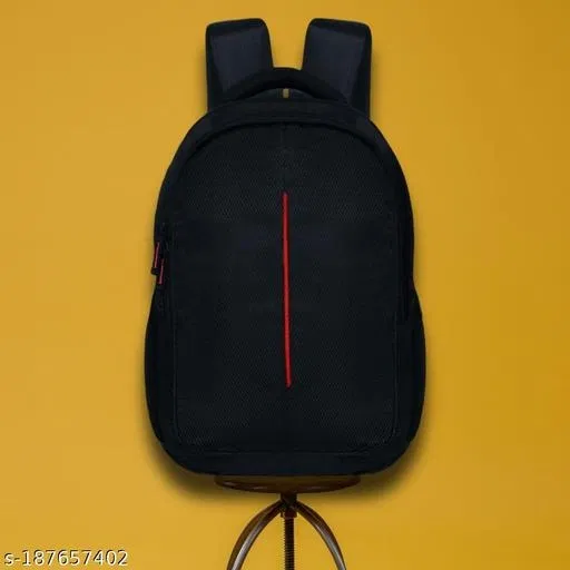 Polyester Backpack for Men & Women, Black