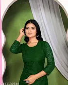 Net Kurti for Women,  Green  