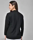 Woolen Solid Full Sleeves Sweater for Women 