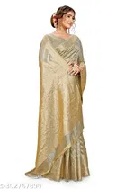 Organza Zari Woven Saree for Women 