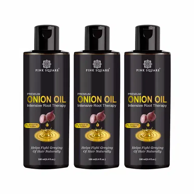 Premium Onion Hair Oil (Pack of 3, 100 ml)