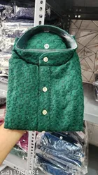 Embroidered Mandarin Neck Kurta for Men 
