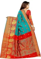 Trendy Banarasi Saree with Blouse Piece For Women 