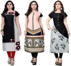 AK Fashion Mall Women Crepe Kurti 