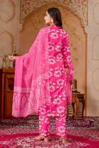 Rayon Printed Kurta with Pant & Dupatta for Women 