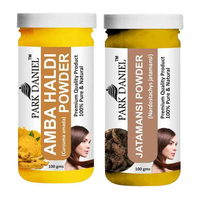 Park Daniel 100% Pure & Natural Amba Haldi Powder & Jatamansi Powder (Pack Of 2, 100 g) (SE-1255)