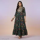 Viscose Rayon Kurti for Women, Green 